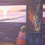051 Amanecer en bahía de Denia, 54x73 cm (2009)
